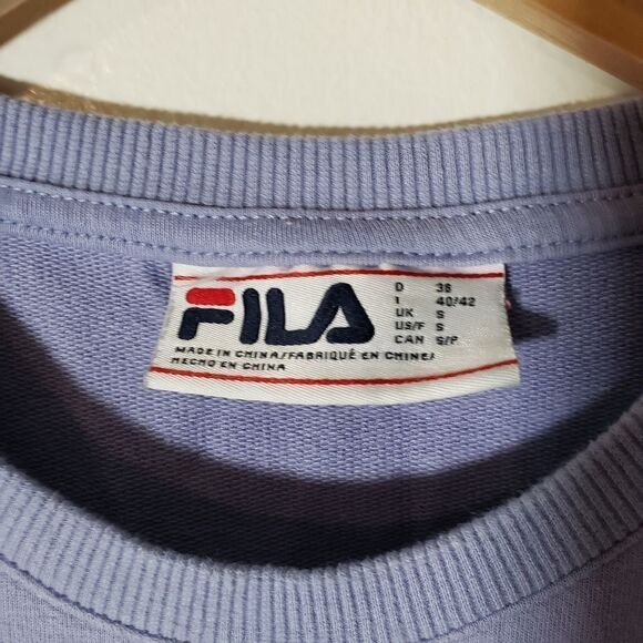 Fila French Terry Sweatshirt with Pockets in Purple Impression Size S - Picture 4 of 9